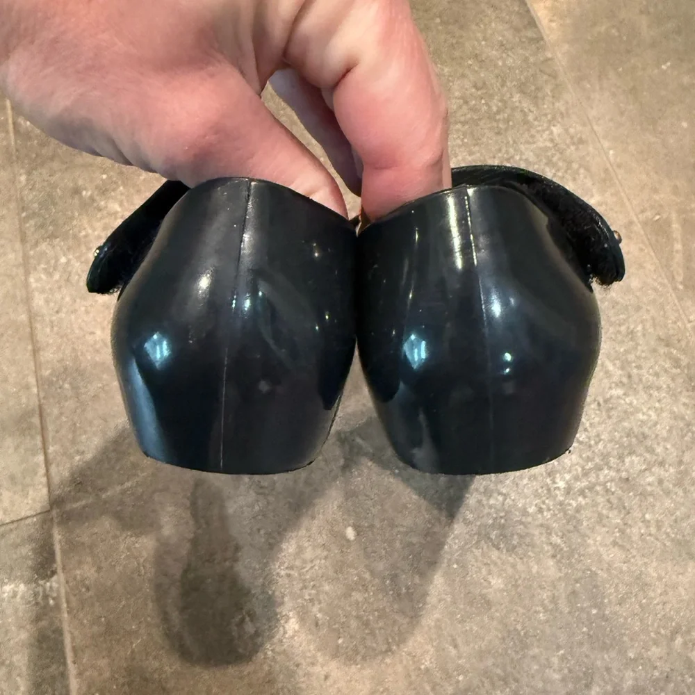 Piqubidu black Minnie Mouse inspired ears Maryjanes